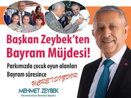 Çocukların Bayram hediyesi Başkan Zeybek’ten