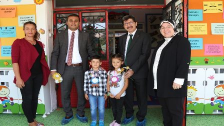 Daire Başkanı Cömert öğretmen ve öğrenciler ile buluştu