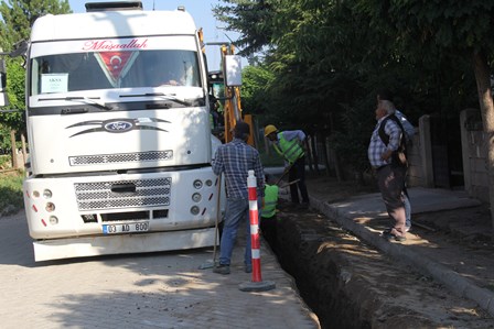 Doğalgaz çalışmaları tam gaz devam ediyor