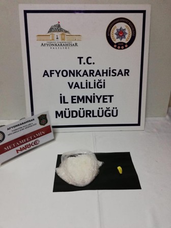 Durdurulan araçtan metamfetamin maddesi ele geçirildi