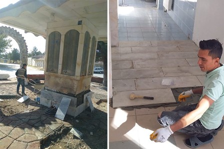 Hüdai kaplıcalarında yoğun çalışma sürüyor