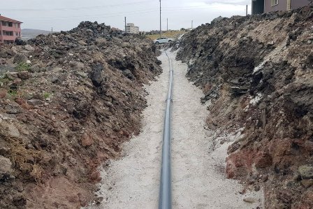 İçme suyu hattı çalışmalarına hız verildi