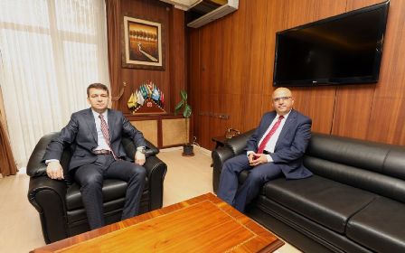 İdare Mahkemesi Başkanı Akcan'a Veda Ziyareti