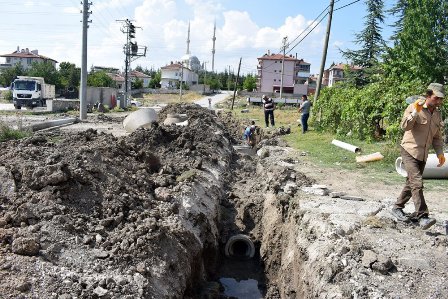 İscehisar’da kanalizasyon hattı çalışmaları başladı