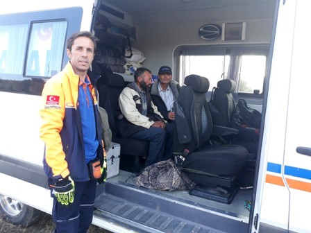 Kaybolan adamı AFAD köpeği buldu