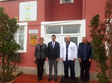 Müdür korkmaz ve ekibi sağlık ocaklarını inceliyor