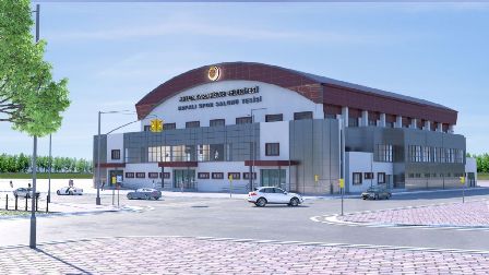 Sahipata Spor Salonu'nda Çalışmalar Sürüyor