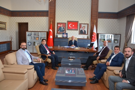Şuhut heyeti’den İGM Başkanı Çoban’a Ziyaret