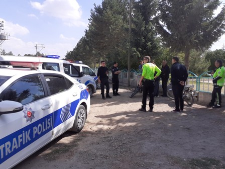 Şuhut'ta tescilsiz motosikletler toplanıyor