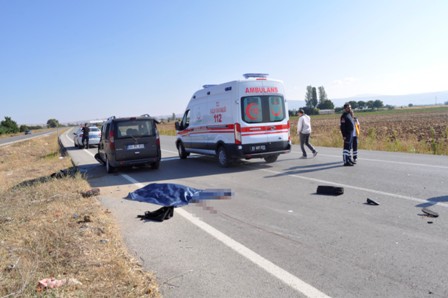Takla atan araçtan dışarıya savrulan şahıs kurtarılamadı