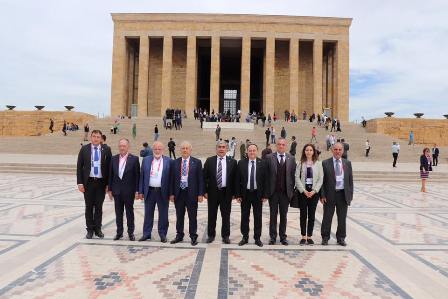 TOBB 75. Genel kurulu öncesinde anıtkabir ziyaret edildi