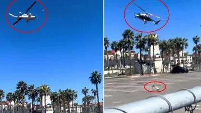 ABD'de Korku Dolu Anlar! Helikopter Kalabalığın Üzerine Düştü: 5 Yaralı
