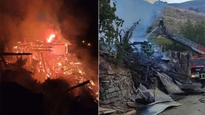 Adana’da Yangın Çıkan Ev Çöktü:  İki Kardeş Hayatını Kaybetti