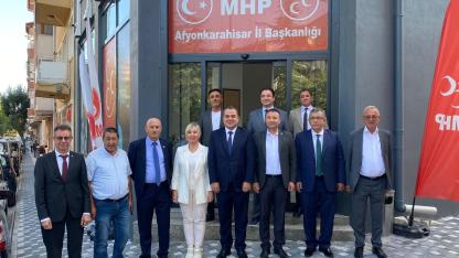 Afyon Gazeteciler Cemiyeti’nden MHP İl Başkanı Kahveci’ye Ziyaret