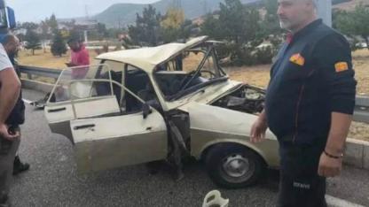 Afyon Yolunda Feci Kaza!