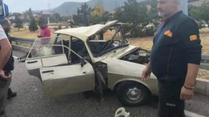 Afyon Yolunda Feci Kaza!