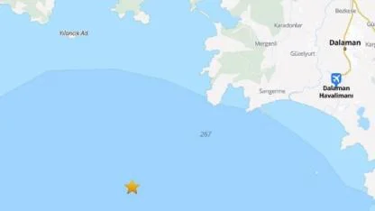 Akdeniz'de Korkutan Deprem! Muğla Açıklarında 4,5 Büyüklüğünde Sarsıntı