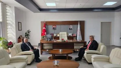 Başkan Özaşkın, Müdür Sünnetci’yi Ziyaret Etti