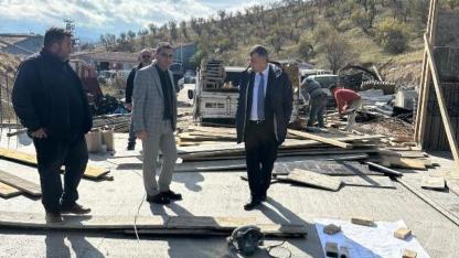 Başkan Serkan Koyuncu, Aşevi ve Halk Ekmek Fırını İnşaatını İnceledi