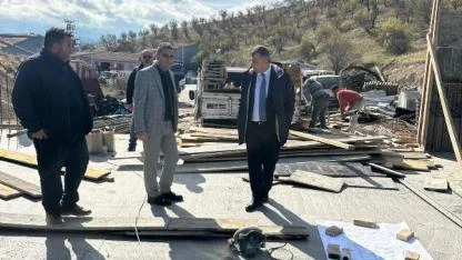 Başkan Serkan Koyuncu, Aşevi ve Halk Ekmek Fırını İnşaatını İnceledi