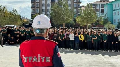 Bolvadin'de Gerçekçi Yangın Tatbikatı
