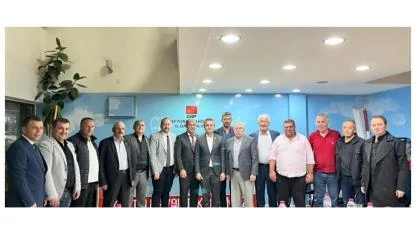 CHP İl Başkanı Faruk Duha Erhan, Yeni Seçilen İlçe Başkanlarıyla Bir Araya Geldi