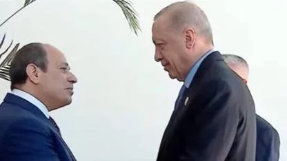 Cumhurbaşkanı Erdoğan’ın uçağı Şarm el-Şeyh’te pisti pas geçti!