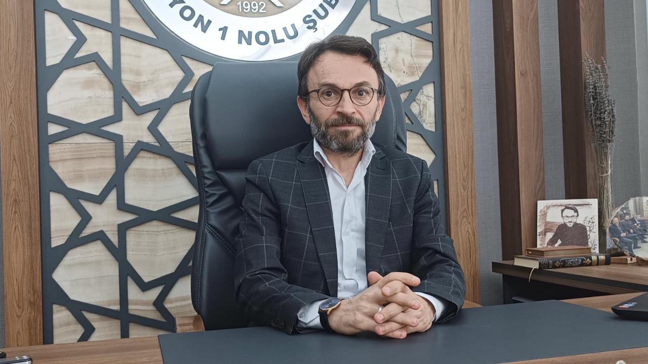 Eğitim Bir-Sen Şube Başkanı Mustafa Arslan’dan Filistin Farkındalık Etkinliklerine Destek