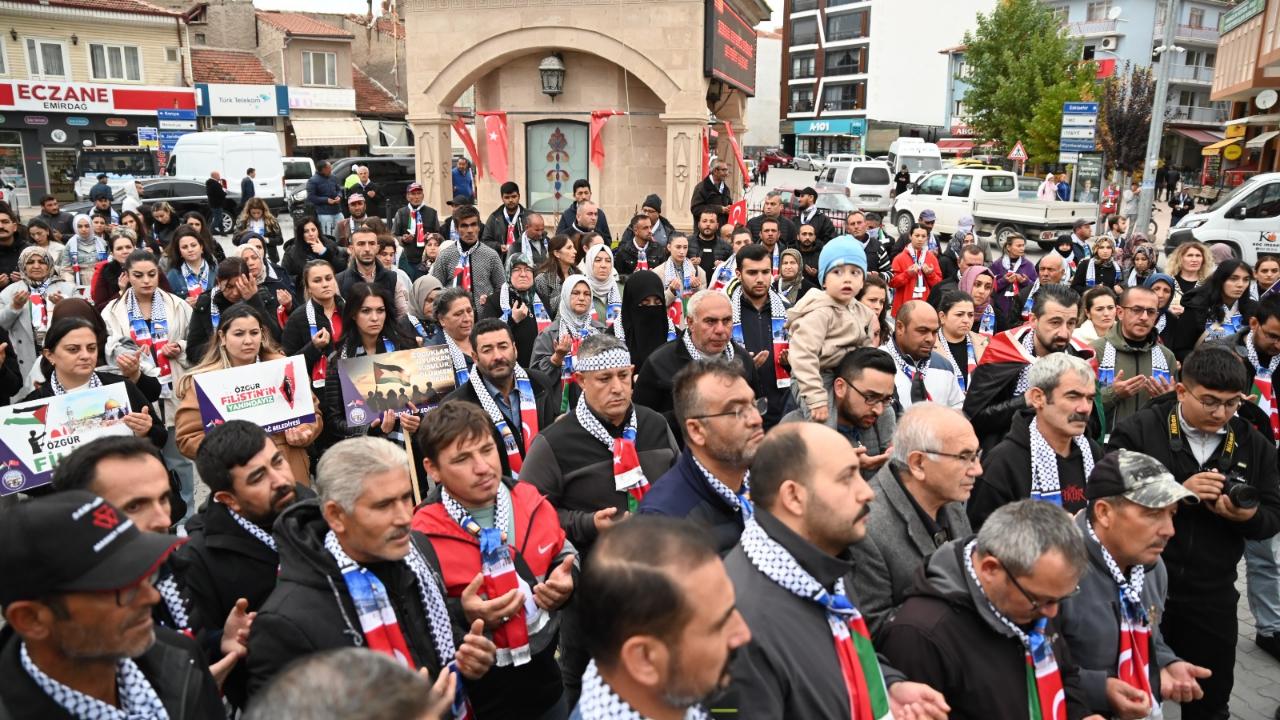 Emirdağ, Gazze İçin Tek Yürek Oldu
