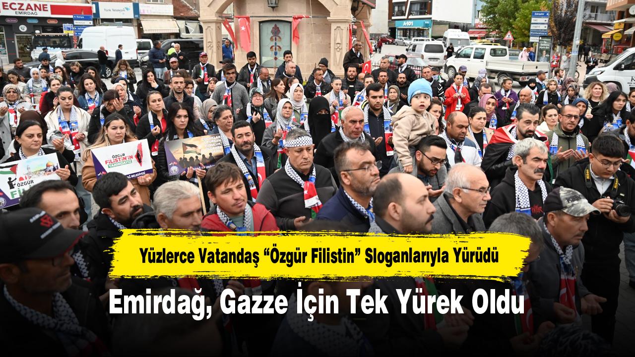 Emirdağ, Gazze İçin Tek Yürek Oldu