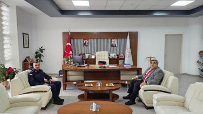 Jandarma Komutanı Kaya’dan Müdür Miraç Sünnetci’ye Ziyaret