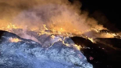 Kamış Deposu Kül Oldu: Bolvadin'de Maddi Kayıplı Yangın
