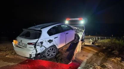 Kontrolden Çıkan Otomobil Şarampole Yuvarlandı! 4 Kişi Yaralandı