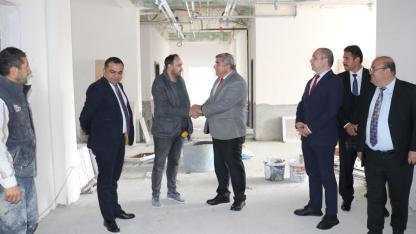 Müdür Sünnetci, Çiğiltepe MTAL İnşaatını Yerinde İnceledi