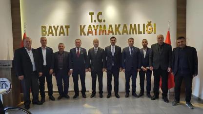 MHP Afyonkarahisar Heyetinden Bayat Kaymakamı Akdağ’a Ziyaret