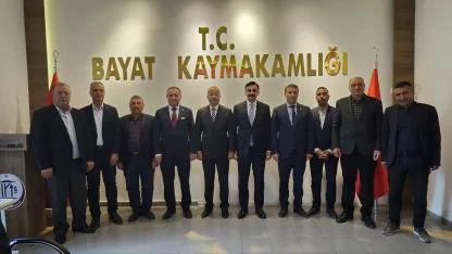 MHP Afyonkarahisar Heyetinden Bayat Kaymakamı Akdağ’a Ziyaret