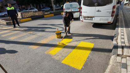 Sandıklı Belediyesi Trafik Güvenliği Çalışmalarını Sürdürüyor