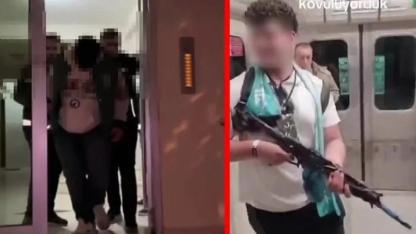 SON DAKİKA: Metroda Korku Dolu Anlar! Elinde Tüfekle Yolcuları Tehdit Etti, O Anları Videoya Aldı!
