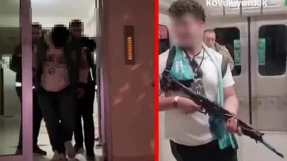 SON DAKİKA: Metroda Korku Dolu Anlar! Elinde Tüfekle Yolcuları Tehdit Etti, O Anları Videoya Aldı!