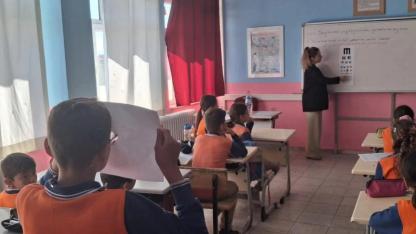 Öğrencilere göz taraması yapıldı