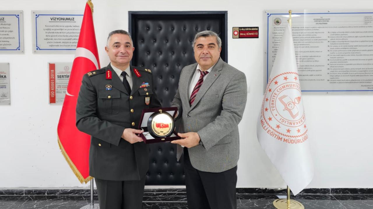 Tuğgeneral Tecimer’den Müdür Sünnetci’ye Ziyaret