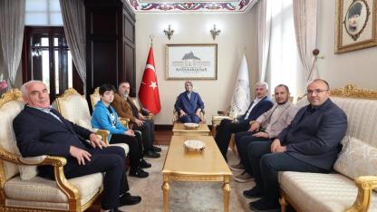 Vali Yiğitbaşı, Konya Gazeteciler Cemiyeti Heyetini Ağırladı