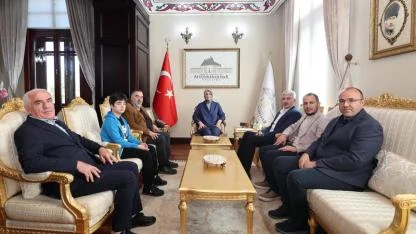 Vali Yiğitbaşı, Konya Gazeteciler Cemiyeti Heyetini Ağırladı