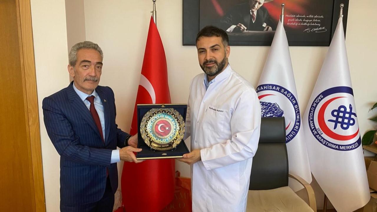 Afyonkarahisar ESOB Başkanı Üstün&#039;den AFSÜ Başhekimi Balcı&#039;ya Ziyaret