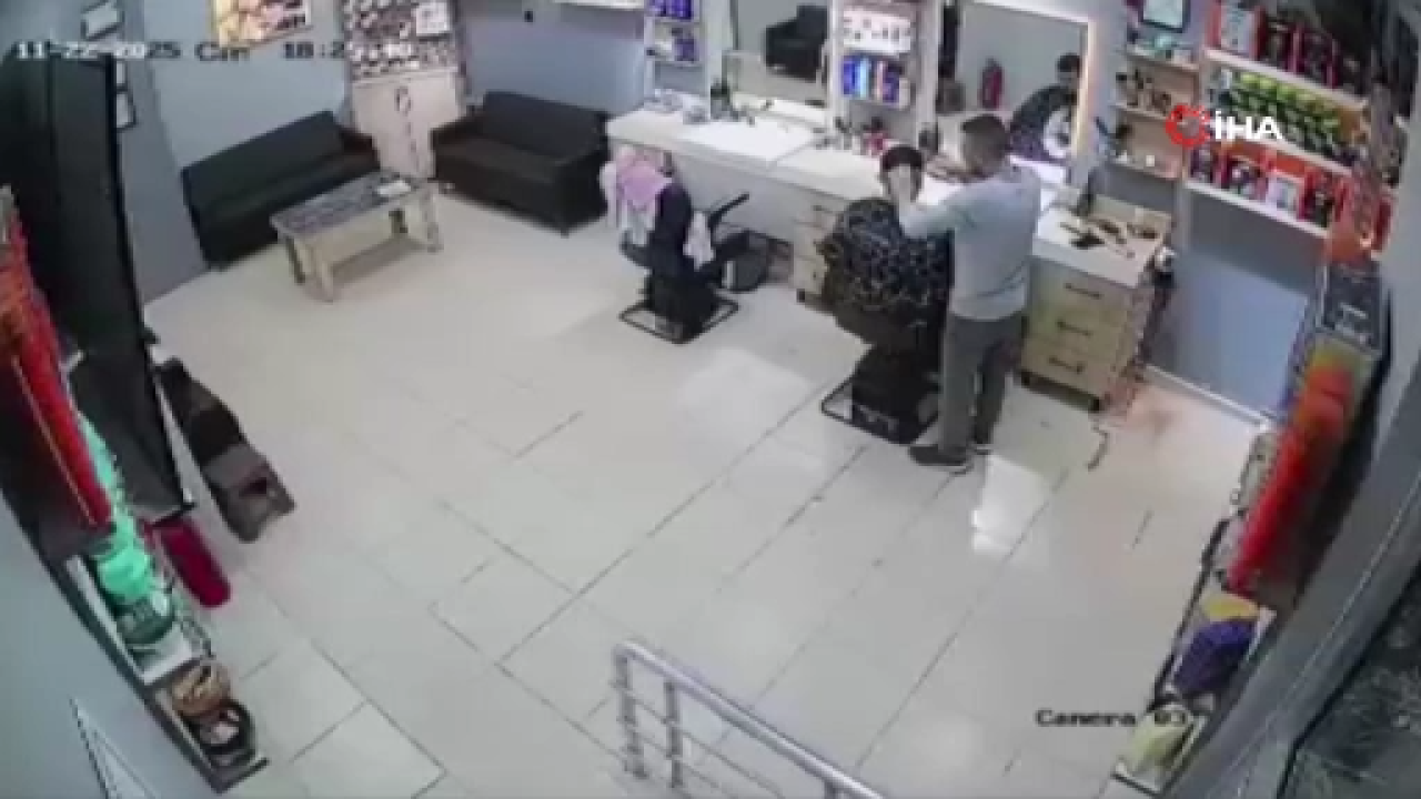 Berber dükkanına silahlı saldırı