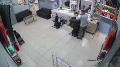 Berber dükkanına silahlı saldırı