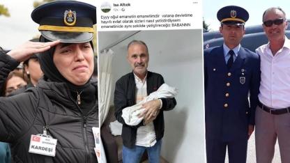 Düşen Askeri Uçakta Şehit Olan Astsubay Altıok’un Kızı Dünyaya Geldi