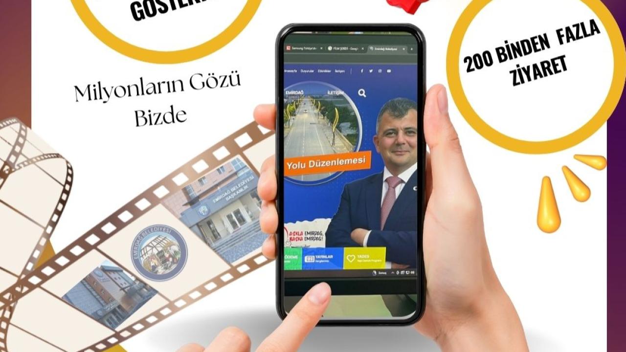 Emirdağ Belediyesi’nin Web Sitesine Bir Ayda 200 Binden Fazla Ziyaretçi