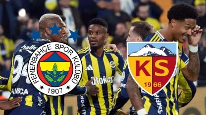 Fenerbahçe Kayserispor maçı ilk 11'ler belli oldu! İsmail Yüksek kadroda yok