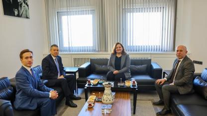 Kazakistan Heyetinden Başkan Köksal’a Nezaket Ziyareti